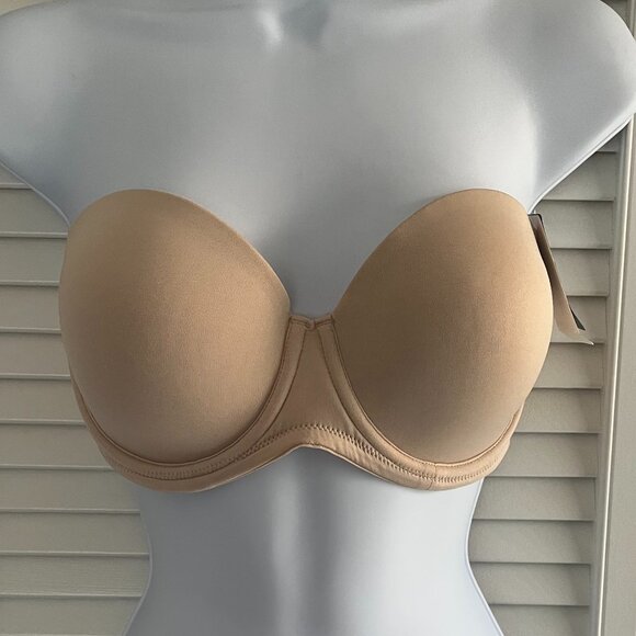 Wacoal Red Carpet™ Strapless Underwire Bra( convertible) Nude, 36C NWT